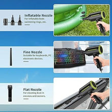 Load image into Gallery viewer, DOROBEEN® Compressed Air Duster, Electric Air Duster, Handheld Air Blower, 500W 40000RPM Powerful Air Duster, Cored Air Duster for Computer Keyboard Electronics Cleaning
