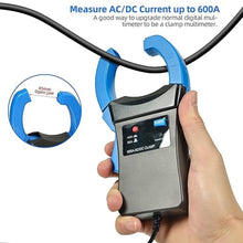 Load image into Gallery viewer, Clamp Current Probe AC/DC 600A Amp Adaptor, Kethvoz Clamp-on Probe Tester for Digital Multimeter, Electric Clamp Meter 605A
