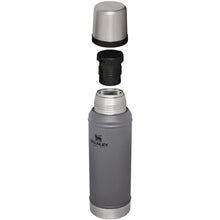 Load image into Gallery viewer, Stanley Classic Legendary Vacuum Bottle 1.0 qt | Wide Mouth with Leakproof Cup Lid | Keep Drinks Hot or Cold | Packable for Travel | Insulated Stainless Steel Thermos | BPA-Free | Charcoal
