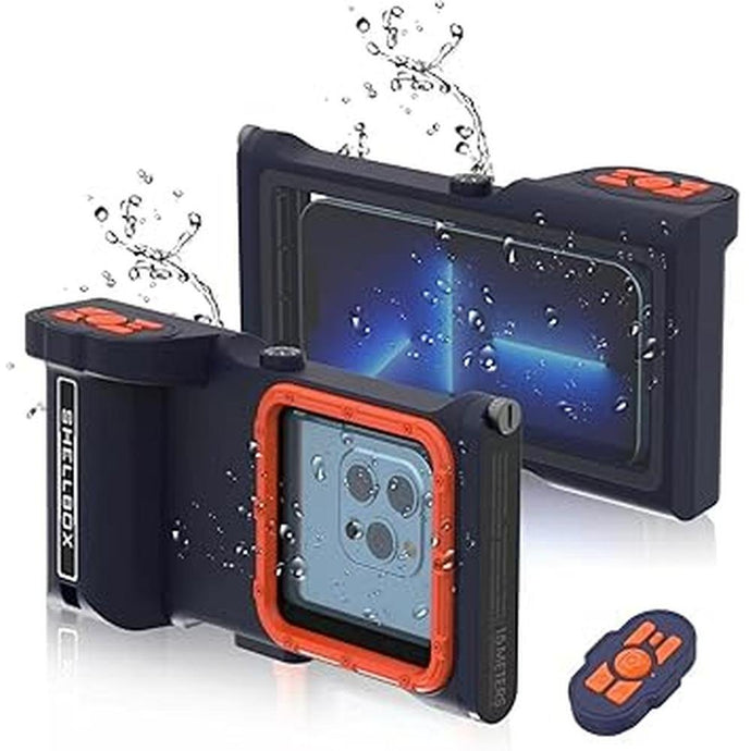 MRUOZRUI Bluetooth Connection 3rd Gen Diving Waterproof Case, Professional 15m/50ft Underwater Photo & Video Case for Snorkeling, Scuba Dive Waterproof Phone Case for iPhone/Samsung/Universal