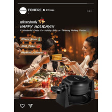Load image into Gallery viewer, Waffle Maker, 1400W Double Belgian Waffle Iron 180° Flip, 8 Slices in 3 Mins, Rotating &amp; Nonstick Plates, Anti-Scald, Removable Drip Tray Easy to Clean, Cool Touch Handle, Space-Saving Storage(Black)
