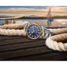 Load image into Gallery viewer, Bulova Men's Marine Star 'Series B' 3-Hand Date Quartz Watch, Luminous Markers, Rotating Dial, 100M Water Resistant, 43mm
