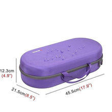Load image into Gallery viewer, RLSOCO Hard Case for Dyson Airwrap Complete Long/Complete Styler HS08 HS05 HS01 - Fits 4pcs Long Barrels or Short Barrels - Violet (Case Only,Hair Styler is not Included)
