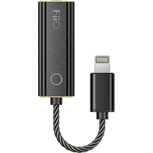 Load image into Gallery viewer, FiiO JadeAudio KA1 Headphone Amps Tiny Amplifier USB DAC High Resolution Lossless for Smartphones/PC/Laptop/Players(Lightning, Black)
