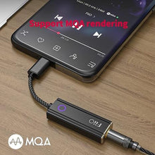 Load image into Gallery viewer, FiiO JadeAudio KA1 Headphone Amps Tiny Amplifier USB DAC High Resolution Lossless for Smartphones/PC/Laptop/Players(Lightning, Black)
