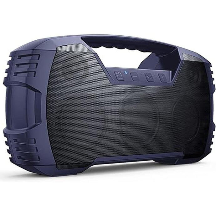 Houl Zallee IPX7 Waterproof Bluetooth Speaker, 40W Portable Wireless Speakers, 32H Playtime, Stereo Loud Sound, Deep Bass, Bluetooth 5.0, Built-in Mic, for Party/Camping/Pool/Gifts, Beach-Navy Blue