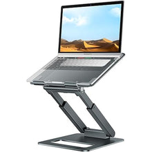 Load image into Gallery viewer, tounee Laptop Stand for Desk Adjustable Height, Telescopic 360 Rotating Pull Out Design Ergonomic Laptop Riser Fits All MacBook, Laptops -Gray
