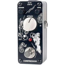 Load image into Gallery viewer, Sondery Compressor Pedal for Electric Guitar and Bass, Mini Compression Pedal True Bypass, Controls by Sustain Level and Attach, Art Design Series
