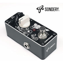 Load image into Gallery viewer, Sondery Compressor Pedal for Electric Guitar and Bass, Mini Compression Pedal True Bypass, Controls by Sustain Level and Attach, Art Design Series

