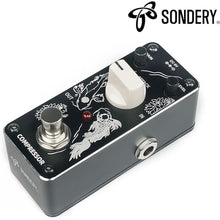 Load image into Gallery viewer, Sondery Compressor Pedal for Electric Guitar and Bass, Mini Compression Pedal True Bypass, Controls by Sustain Level and Attach, Art Design Series
