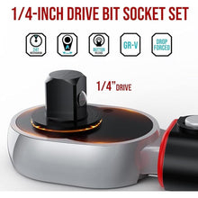 Load image into Gallery viewer, 1/4-Inch Drive Click Torque Wrench Set 20-200 in.-lb. / 2.26-22.6 Nm 23 Pieces
