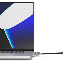 Load image into Gallery viewer, Compulocks Ledge Lock Adapter and keyed Cable Lock for M1, M2, M3, &amp; M4 MacBook Pro 16" Silver
