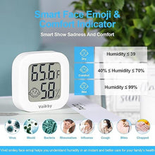 Load image into Gallery viewer, Vaikby Indoor Thermometer 4Pack, Humidity Gauge Meter Digital Hygrometer Room Thermometer for Home, Hight Accurate Temperature and Humidity Monitor, Large LCD Display Fahrenheit or Celsius
