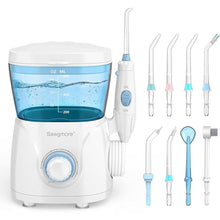 Load image into Gallery viewer, FC166 Water Flosser for Teeth/Braces, 600 ml Large Capacity, 10 Adjustable Pressures,8 Home Nozzles Professional Oral Irrigator for Teeth Clean(White)
