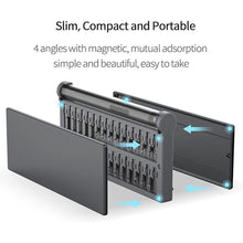 Load image into Gallery viewer, Mini Electric Screwdriver, Small Portable Cordless Power Screwdriver Set with 55 Precision Bits &amp; LED Light &amp; Magnetic Mat, Handy Repair Tool for Phone Watch Camera Laptop
