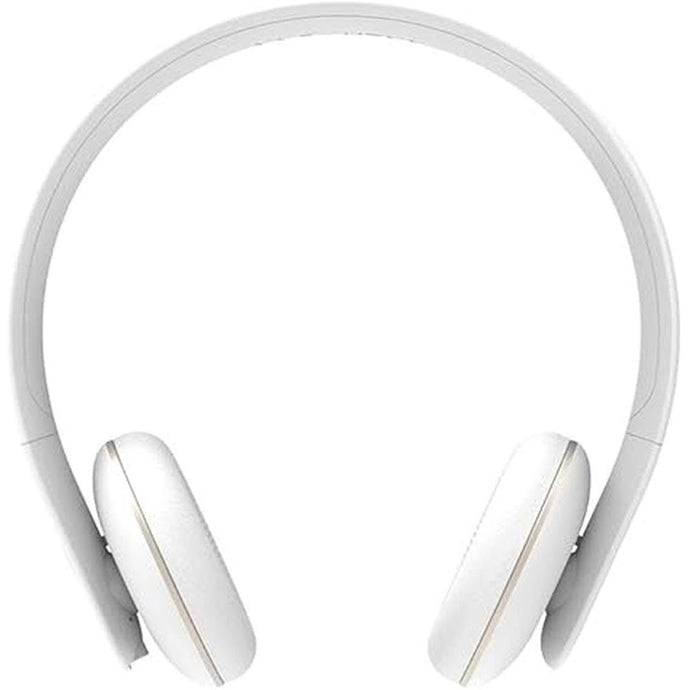 Ahead Wireless Bluetooth On Ear Headphones, White, Noise Cancelling, 20 Hours Long Play Time, Fast Charging