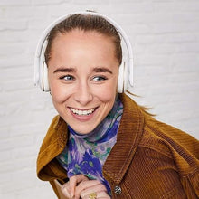Load image into Gallery viewer, Ahead Wireless Bluetooth On Ear Headphones, White, Noise Cancelling, 20 Hours Long Play Time, Fast Charging
