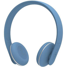 Load image into Gallery viewer, Ahead Wireless Bluetooth On Ear Headphones, Blue, Noise Cancelling, 20 Hours Long Play Time, Fast Charging
