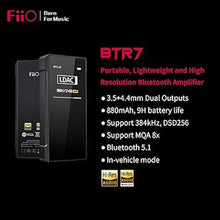 Load image into Gallery viewer, FiiO BTR7 Headphone Amp Bluetooth Receiver High Resolution Portable DAC Supports MQA/LDAC/aptX HD 384K/32Bit DSD256 for Phone/PC/Car/Home Audio
