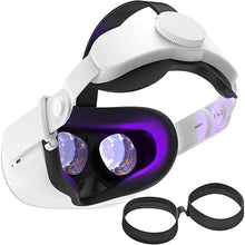 Load image into Gallery viewer, SUPERUS Head Strap &amp; Glasses Spacer Compatible with Oculus/Meta Quest 2 Accessories, Enhanced Comfort, Reduce Head Pressure, and Prevent Your Glasses from Scratching VR Lenses (Black)
