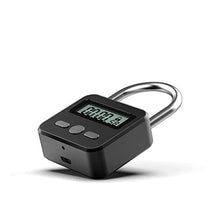 Load image into Gallery viewer, Enajucy Metal Timer Lock - Electronic Time Padlock with LCD Display - USB Rechargeable (Black)
