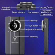 Load image into Gallery viewer, Yokefellow Nail Drill Machine, 40000 RPM Rechargeable &amp; Desktop Portable Engraving Drill for Glass Engraving Pen Tools Grey
