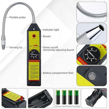 Load image into Gallery viewer, Tallew Refrigerant Leak Detector with LED Light Auto Air Conditioner Tool Test Detection Kit Halogen Gas Leakage Tester 68 Flashlight UV Protective Glasses
