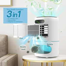 Load image into Gallery viewer, Small Dehumidifiers for Bedroom w/Air Purifying Function, 1000 ml/35 oz for 2500 Cubic Feet (260 sq ft) with 7 Colorful LED Lights Timer Set Negative Ions Below 30 dB, Auto Shut-Down
