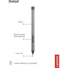 Load image into Gallery viewer, Lenovo Digital Pen 2 (Laptop) - Ultra-Tactile Response - 4,096 Levels of Pressure - Natural Feel Elastometer Pen Tip - Extended Battery Life - Silver, Grey
