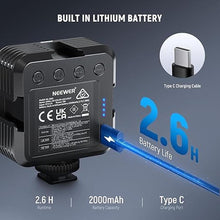 Load image into Gallery viewer, NEEWER LED Video Light,Portable Bi-Color 3200K~5600K Dimming Lights for Cameras, CRI 97+, 8 Scene Modes, 2000mAh Rechargeable Battery for Gaming/YouTube/Vlog/Photography - NL-36AI
