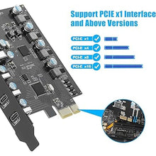 Load image into Gallery viewer, PCIe to USB 3.0 Expansion Card - 7 Ports (4 Type-A, 3 Type-C), Supports Windows 10/8/7/XP &amp; Mac OS 10.8.2+
