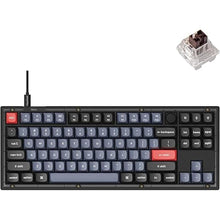 Load image into Gallery viewer, Keychron V3 Wired Custom Mechanical Keyboard Knob Version, TKL QMK/VIA Programmable Macro with Hot-swappable Keychron K Pro Brown Switch Compatible with Mac Windows Linux (Frosted Black-Translucent)
