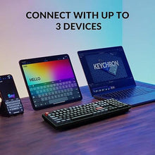 Load image into Gallery viewer, Keychron K10 Pro Wireless Custom Mechanical Keyboard, QMK/VIA Programmable Bluetooth/Wired White Backlight, Hot-swappable Keychron K Pro Brown Switch - For Mac Windows Linux
