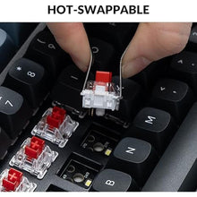 Load image into Gallery viewer, Keychron K10 Pro Wireless Custom Mechanical Keyboard, Full-Size QMK/VIA Programmable Bluetooth/Wired White Backlight with Hot-swappable Keychron K Pro Red Switch Compatible with Mac Windows Linux
