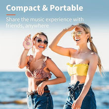 Load image into Gallery viewer, HEYSONG Waterproof Shower Bluetooth Speaker, Durable &amp; Portable with Clear Sound, Ideal for Shower, Pool, Beach &amp; Kayaking – Great Gift for Girls, Women
