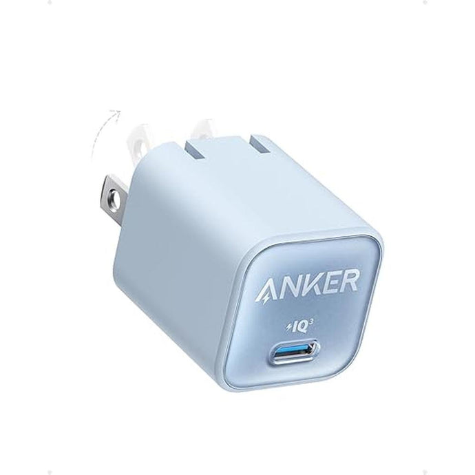 Anker Nano Charger, USB C GaN Charger 30W, PIQ 3.0 Foldable PPS Fast Charger for iPhone 16 / 15 and more series, Galaxy, iPad, Compatible with MagSafe