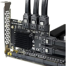 Load image into Gallery viewer, SATA Expansion Card 10 Ports, SATA PCIe Card,6Gbps PCI Express x1 to SATA 3.0 Controller Card for Windows XP/7/8/10 SSD HDD
