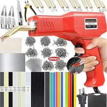 Load image into Gallery viewer, Upgraded 220W Plastic Welder, 2 in 1 Plastic Welding Kit Plastic Repair Welder Kit 1000PCS Hot Stapler Soldering Gun with 100PCS Plastic Welding Rods Car Bumper Repair Kit for Most Plastic Repair
