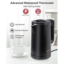 Load image into Gallery viewer, 0.8L Electric Kettle Stainless Steel, 800 Watts Small Electric Kettle 27 Ounce Fast Boil Auto Shut-off, Portable Water Boiler for Small Kitchen, Business Trip and More
