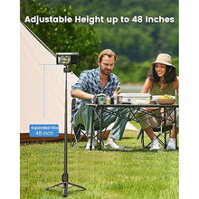 Load image into Gallery viewer, 48&quot; Phone Tripod for Camera DJI Pocket 3, Vlogging Tripod for Cell Phone DSLR Camera, Selfie Stick Tripod Stand with Remote for Video Recording, Black, 1/4 Inch Screw, Removable Phone Holder
