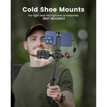 Load image into Gallery viewer, 48&quot; Phone Tripod for Camera DJI Pocket 3, Vlogging Tripod for Cell Phone DSLR Camera, Selfie Stick Tripod Stand with Remote for Video Recording, Black, 1/4 Inch Screw, Removable Phone Holder
