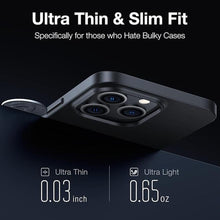 Load image into Gallery viewer, TORRAS OriginFit Case for iPhone 14 Pro Case Slim Fit, Super Thin Lightweight Hard PC Cover ONLY Compatible with iPhone 14 Pro Phone Case-6.1 Inch, Matte Black
