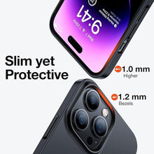 Load image into Gallery viewer, TORRAS OriginFit Case for iPhone 14 Pro Case Slim Fit, Super Thin Lightweight Hard PC Cover ONLY Compatible with iPhone 14 Pro Phone Case-6.1 Inch, Matte Black
