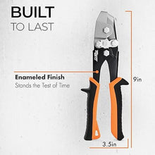 Load image into Gallery viewer, Mutt Tools Sheet Metal Hand Notcher with Ergonomic Grip – Sheet Metal Notcher Cuts 30 Degree V in Ductwork

