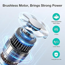 Load image into Gallery viewer, Electric Compressed Air Duster &amp; Vacuum, MECO Electric Air Blower, 4 in 1 Function Powerful 3-Gear to 90000RPM/12000PA Keyboard Cleaner, Rechargeable Cordless Air Duster for Computer/Car/Pet Hair
