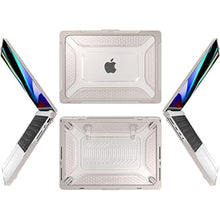 Load image into Gallery viewer, Batianda Compatible with New MacBook Pro 14 inch Case 2024 2023 2021 Release M4 M3 M2 Pro Max, Heavy Duty Honeycomb Design Protective Hard Shell TPU Bumper and Fold Kickstand with Keyboard Cover,Khaki
