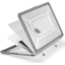 Load image into Gallery viewer, Batianda Compatible with New MacBook Pro 14 inch Case 2024 2023 2021 Release M4 M3 M2 Pro Max, Heavy Duty Honeycomb Design Protective Hard Shell TPU Bumper and Fold Kickstand with Keyboard Cover,Grey
