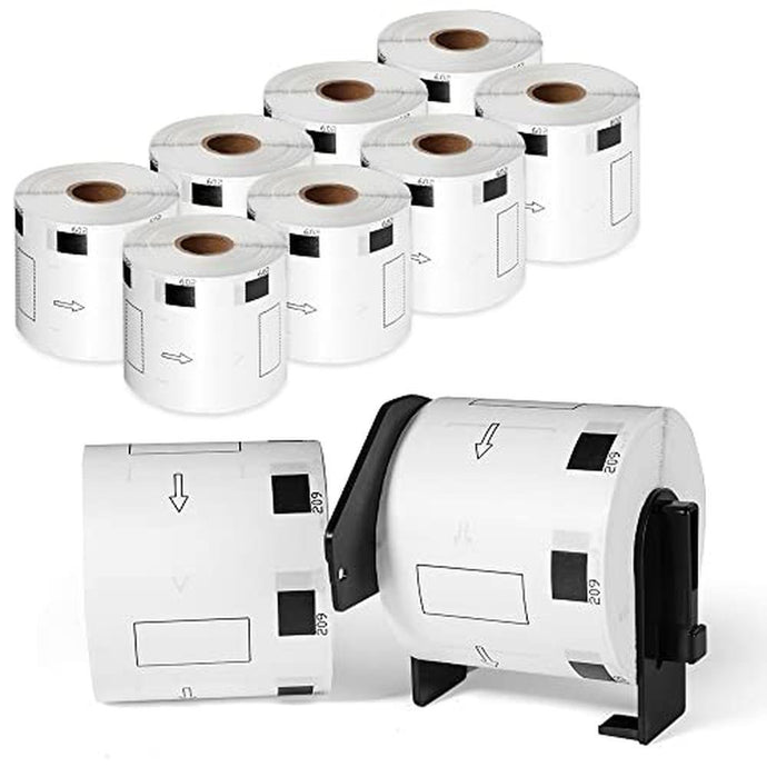 MarkDomain DK-11209 Replace for Brother DK 1209 Label 1.1 in x 2.4 in(62mm x 29mm) White Paper Roll Small Address Label Use with QL-720NW QL-810W QL-820nwb QL-1110NW Printer, 10 Rolls 8000 Labels