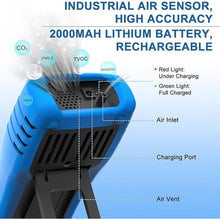 Load image into Gallery viewer, Air Quality Tester Monitor CO2 HCHO PM2.5/10, Kethvoz 5 in 1 Formaldehyde Detector Carbon Dioxide CO2 Meter PM2.5 PM10 Sensor TVOC Air Pollution Monitor AQI for Home Bedroom Office
