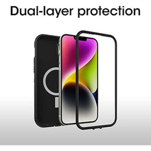 Load image into Gallery viewer, OtterBox iPhone 14 Plus Defender Series XT Case - Black, screenless, Rugged, Snaps to MagSafe, Lanyard Attachment
